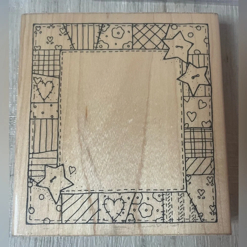 Stampabilities Stampology lot of 3 Acrylic Mounting Block Grid Lines quilt stamp